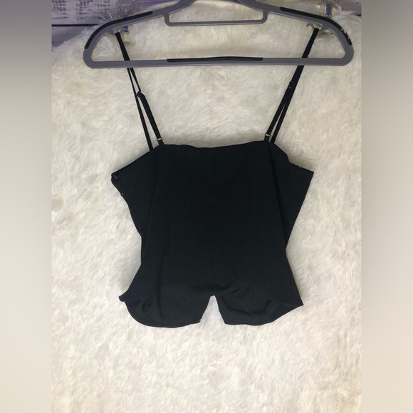 Future Collective Black Bow Crop Top XXS NWT - Picture 11 of 15